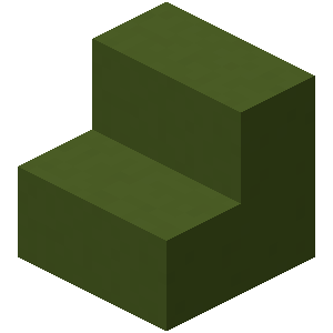 Escalier en béton vert Minecraft