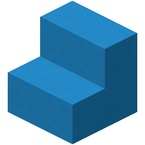 Escalier en béton bleu clair Minecraft