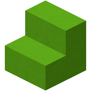 Escalier en béton vert clair Minecraft