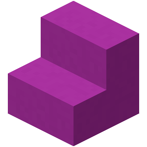 Escalier en béton magenta Minecraft