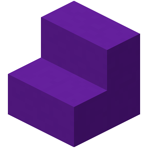 Escalier en béton violet Minecraft
