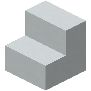 Escalier en béton Minecraft
