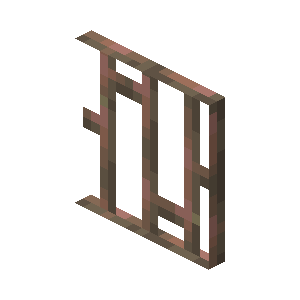 Barreaux de cuivre exposés Minecraft