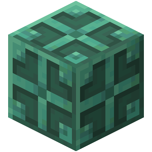 Ampoule en cuivre oxydée Minecraft