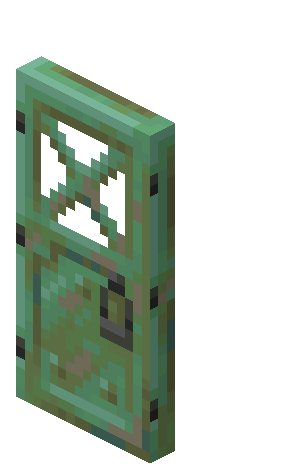 Porte en cuivre érodée Minecraft