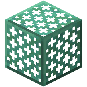 Grille en cuivre oxydée Minecraft