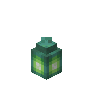 Lanterne en cuivre oxydée Minecraft
