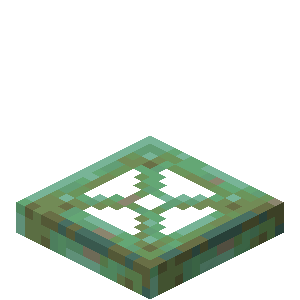 Trappe en cuivre érodé Minecraft