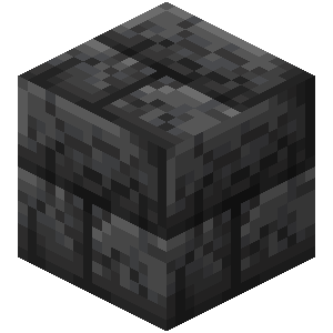 Ardoise des abîmes taillée craquelée Minecraft