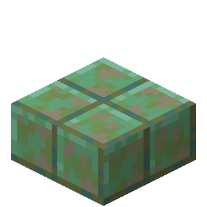 Dalle de cuivre taillé érodé Minecraft