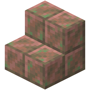 Escalier en cuivre taillé exposé Minecraft