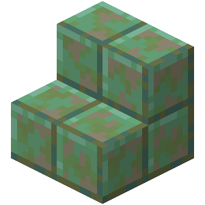 Escalier en cuivre taillé érodé Minecraft