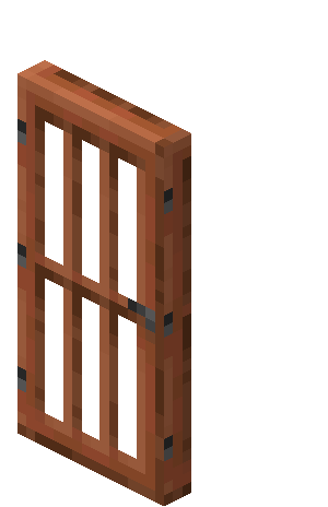 Porte en acacia Minecraft