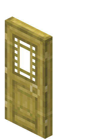 Porte en bambou Minecraft