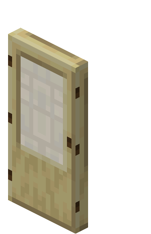 Porte en bouleau Minecraft