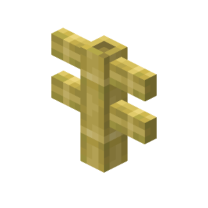 Barrière en bambou Minecraft