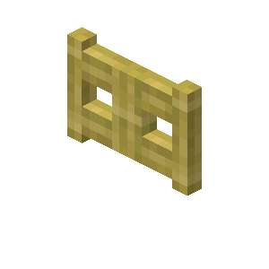 Portillon en bambou Minecraft