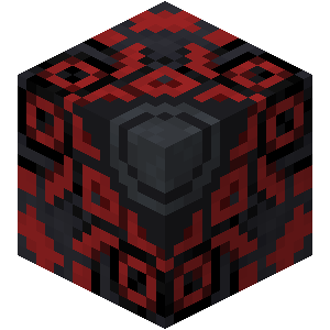 Terre cuite émaillée noire Minecraft
