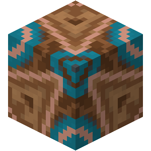 Terre cuite émaillée brune Minecraft
