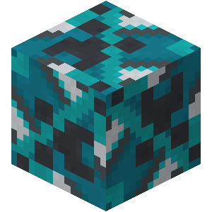 Terre cuite émaillée cyan Minecraft