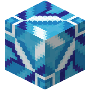 Terre cuite émaillée bleu clair Minecraft