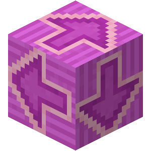Terre cuite émaillée magenta Minecraft