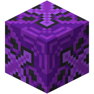 Terre cuite émaillée violette Minecraft