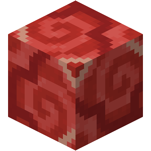 Terre cuite émaillée rouge Minecraft