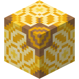 Terre cuite émaillée jaune Minecraft