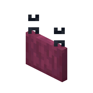 Pancarte suspendue carmin Minecraft