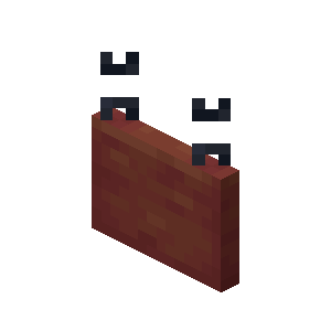 Pancarte suspendue en palétuvier Minecraft