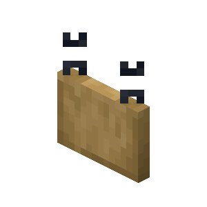 Pancarte suspendue en chêne Minecraft