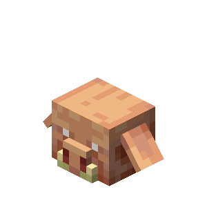 Tête de piglin Minecraft
