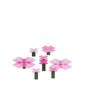 Pétales roses Minecraft
