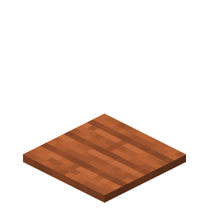 Plaque de pression en acacia Minecraft