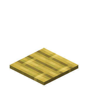 Plaque de pression en bambou Minecraft
