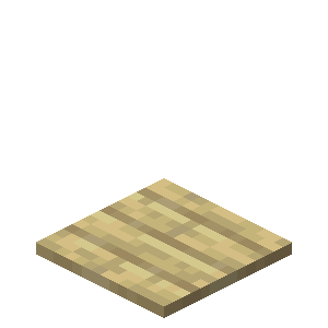 Plaque de pression en bouleau Minecraft