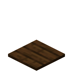 Plaque de pression en chêne noir Minecraft