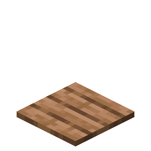Plaque de pression en acajou Minecraft