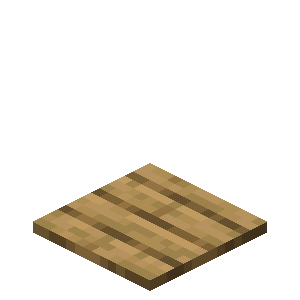 Plaque de pression en chêne Minecraft