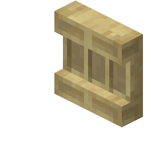 Étagère en bouleau Minecraft