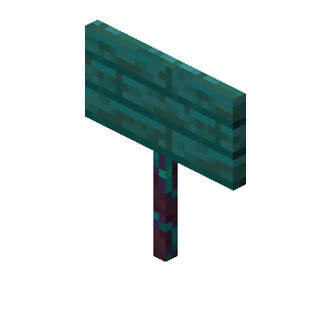Pancarte biscornue Minecraft