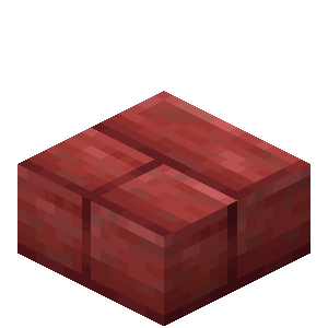 Dalle de cinabre taillé Minecraft