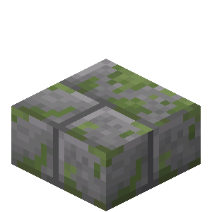 Dalle de pierre taillée moussue Minecraft