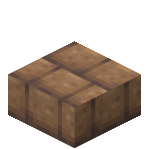 Dalle de briques de terre crue Minecraft