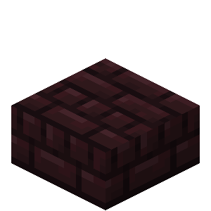 Dalle de briques du Nether Minecraft