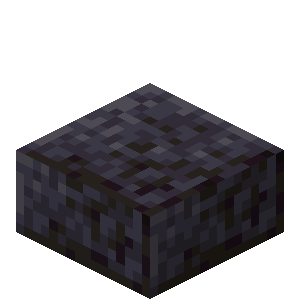 Dalle de roche noire polie Minecraft