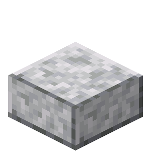 Dalle de diorite polie Minecraft