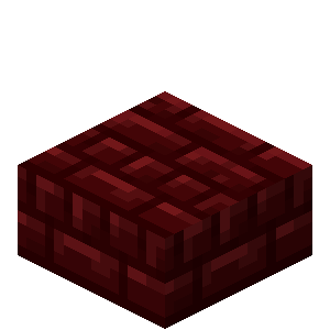 Dalle de briques rouges du Nether Minecraft