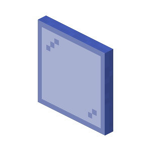 Vitre bleue Minecraft